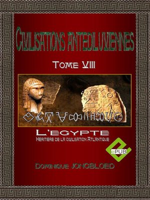 cover image of CIVILISATIONS ANTEDILUVIENNES T8